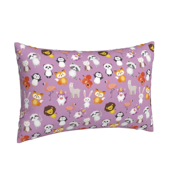 Salouo Lovely Animals Print Print Pillow Case Cover,Wrinkle-Free Bed Pillow Cover Pack of 1 Home Decor Fade-Resistant and Stain-Resistant ,Pillows Not Included -14"x20"