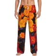 thumbnail image 1 of Salouo Marigold Flowers In Different Colors Print Pajama Pants for Men, Lounge Pants Elastic Waistband Casual Men's sleepwear Loungewear Sleep Pajama Pant -XX-Large, 1 of 7