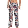 thumbnail image 1 of Salouo Marine Sailing Print Pajama Pants for Men, Lounge Pants Elastic Waistband Casual Men's sleepwear Loungewear Sleep Pajama Pant -Large, 1 of 7