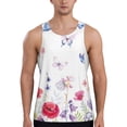 thumbnail image 1 of Salouo Meadow flowers with butterfly for Men's Tank Tops,Sleeveless Muscle Shirts for Men Quick Dry Workout Tank Top Gym Muscle Tee Fitness Bodybuilding Sleeveless T Shirt-X-Large, 1 of 7