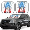 thumbnail image 1 of Salouo Medicine Gnome Truck Red Pattern Car Windshield Sun Shade Foldable | Front Windshield Shade for Sun, Heat and UV Rays | Interior Sun Protection-Medium, 1 of 6