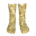 thumbnail image 1 of Salouo Mermaid Fish Scale Pattern Fun Novelty Crew Socks,Casual Athletic Socks Neutral Socks, 1 of 7
