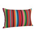 thumbnail image 1 of Salouo Mexican Serape Blanket Stripes Pattern Pillow Cases,1PC Pillow Covers with Envelope Closure Decorative Pillow Case for Bed Couch,Pillows Not Included-14"x20", 1 of 6