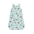 Salouo Milk Bottles And Cow Head Print Baby Sleep Sack Wearable Blanket