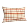 thumbnail image 1 of Salouo Minimalist plaid Pattern Pillow Cases,1PC Pillow Covers with Envelope Closure Decorative Pillow Case for Bed Couch,Pillows Not Included-14"x20", 1 of 6