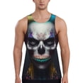 thumbnail image 1 of Salouo Modern Abstract Colorful Skull C for Men's Tank Tops,Sleeveless Muscle Shirts for Men Quick Dry Workout Tank Top Gym Muscle Tee Fitness Bodybuilding Sleeveless T Shirt-X-Large, 1 of 7