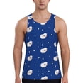 thumbnail image 1 of Salouo Moon Lamb for Men's Tank Tops,Sleeveless Muscle Shirts for Men Quick Dry Workout Tank Top Gym Muscle Tee Fitness Bodybuilding Sleeveless T Shirt-Medium, 1 of 7