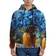 thumbnail image 1 of Salouo Mountain Blue Flowers Vase Pattern Men's Fall Hoodie Sweatshirt,Sport Hoodie with Pockets for Men Pullover Casual Hooded Sweatshirt-Small, 1 of 7