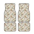 thumbnail image 1 of Salouo Mushroom Garnish for Car Floor Mat Set of 4–Car Carpet Mats - Car Mats with Anti-Slip Backing & Driver Heel Pad Universal Fit for Cars, Trucks, SUVs, and Vans, 1 of 6