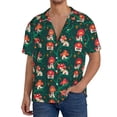 thumbnail image 1 of Salouo Mushroom House Pattern Cuban Collar Shirts for Men Button-Down Shirt Men's Short Sleeve Shirts Hawaiian Shirts Casual Shirts -Large, 1 of 6