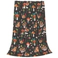 thumbnail image 1 of Salouo Mushroom Snail Print Bed Blankets,Flannel Blanket Comfortable Air Conditioning Blanket Lightweight Blanket for Sofa Bed Travel & Couch -50"x40", 1 of 8