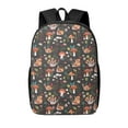thumbnail image 1 of Salouo Mushroom Snail Print Travel Laptop Backpack,17Inch Casual Bag with Side Pockets for Men & Women Stylish Daypack for Weekender/Business/Hiking-One Size, 1 of 6