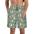 thumbnail image 1 of Salouo Mushrooms Gnome Pattern Swim Trunks for Men,Men's Hawaiian Bathing Suit Swimsuits Quick Dry Swimming Board Shorts Beach Shorts with Pockets-XX-Large, 1 of 6