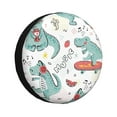 Salouo Music Lover Dinosaur Print Spare Tire Cover 1417 inch Spare