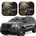 thumbnail image 1 of Salouo Noble Style Bald Eagle Pattern Car Windshield Sun Shade Foldable | Front Windshield Shade for Sun, Heat and UV Rays | Interior Sun Protection-Small, 1 of 6