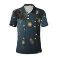 thumbnail image 1 of Salouo North American Bald Eagle for Men's Short Sleeve Polo Shirts,Polo Shirts for Men Performance Short Sleeve Golf Shirt Athletic Casual Collared T-Shirt-Medium, 1 of 8