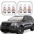 thumbnail image 1 of Salouo Nurse doctor gnome Pattern Car Windshield Sun Shade Foldable | Front Windshield Shade for Sun, Heat and UV Rays | Interior Sun Protection-Small, 1 of 6