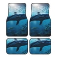 thumbnail image 1 of Salouo Ocean Dolphin Fish School for 4-Piece Floor Mats, Custom Fit Car Mats All-Weather Car Foot Mats Automotive Floor Mats for Cars, Trucks, SUVs, Vehicle Floor Liner, 1 of 7