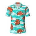 thumbnail image 1 of Salouo Octopuses for Men's Short Sleeve Polo Shirts,Polo Shirts for Men Performance Short Sleeve Golf Shirt Athletic Casual Collared T-Shirt-3X-Large, 1 of 8