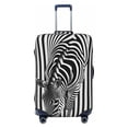 thumbnail image 1 of Salouo Optical Zebra Illusion Pattern Travel Dust-proof Suitcase Cover, Softside Suitcase Protector Luggage Cover Protector for 18-32inch ,Not Included Suitcase, 1 of 8