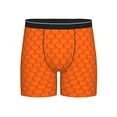 thumbnail image 1 of Salouo Orange Scales Pattern Men's Boxer Briefs, Soft & Breathable Underwear Elastic Waistband Briefs for Men,1-Pack, 1 of 7