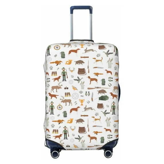 Salouo Outdoor Living Pattern Travel Dust-proof Suitcase Cover, Softside Suitcase Protector Luggage Cover Protector for 18-32inch ,Not Included Suitcase