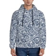 thumbnail image 1 of Salouo Paisley4 Pattern Men's Fall Hoodie Sweatshirt,Sport Hoodie with Pockets for Men Pullover Casual Hooded Sweatshirt-Small, 1 of 7