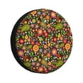 thumbnail image 1 of Salouo Paisley7 Print Spare Tire Cover 14-17 inch Spare Tire Protector Universal Tough Tire Wheel Cover for Trailer SUV and Truck-15 inch, 1 of 6