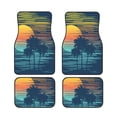 thumbnail image 1 of Salouo Palm Trees for Car Floor Mat Set of 4–Car Carpet Mats - Car Mats with Anti-Slip Backing & Driver Heel Pad Universal Fit for Cars, Trucks, SUVs, and Vans, 1 of 6
