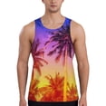 thumbnail image 1 of Salouo Palm Trees at Sunset for Men's Tank Tops,Sleeveless Muscle Shirts for Men Quick Dry Workout Tank Top Gym Muscle Tee Fitness Bodybuilding Sleeveless T Shirt-Medium, 1 of 7