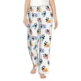 thumbnail image 1 of Salouo Panda And Rainbow Print Women's Pajama Pants Casual Loose Sweatpants PJs Flowy Pants Drawstring Palazzo for Women Wide Leg Pants Lounge Pajama -Large, 1 of 8