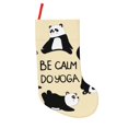 thumbnail image 1 of Salouo Panda Doing Yoga Print Christmas Decorations Stockings 1 Pack 18'' Xmas Stockings Holiday Stocking Personalized Farmhouse Decor for Home Family Party Tree, 1 of 7