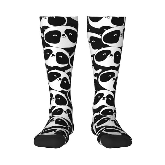 Salouo Panda1 Print Women's Men's Ankle Socks 1-pack Casual Athletic Socks for Unisex Adult Moisture-Wicking Socks for Daily Wear/Running/Sport