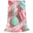 thumbnail image 1 of Salouo Pastel Macarons Delight Print Bed Blankets,Flannel Blanket Comfortable Air Conditioning Blanket Lightweight Blanket for Sofa Bed Travel & Couch -50"x40", 1 of 8