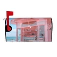 thumbnail image 1 of Salouo Pastel Pink Beach Cafe for Magnetic Mailbox Covers Waterproof Post Box Cover Post Letter Box Cover Post Box Cover Home Decor for Garden/Yard /Farmhouse-25.5x21 in, 1 of 8
