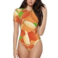 thumbnail image 1 of Salouo Peanuts1 for Women's Short Sleeve Bodysuit,Sexy Bodysuits One Piece Round Neck Bodysuit Shapewear Tummy Control-Medium, 1 of 7