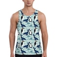 thumbnail image 1 of Salouo Penguins Whales for Men's Tank Tops,Sleeveless Muscle Shirts for Men Quick Dry Workout Tank Top Gym Muscle Tee Fitness Bodybuilding Sleeveless T Shirt-X-Large, 1 of 7
