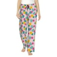 thumbnail image 1 of Salouo Pineapple And Leaves Print Women's Pajama Pants Casual Loose Sweatpants PJs Flowy Pants Drawstring Palazzo for Women Wide Leg Pants Lounge Pajama -XX-Large, 1 of 8
