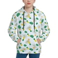 thumbnail image 1 of Salouo Pineapple Pattern Hoodie Sweatshirt for Youth, Fall Pullover Hoodie Sweatshirt Long-Sleeve Pullover Hooded Sweatshirt-Large, 1 of 6