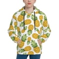 thumbnail image 1 of Salouo Pineapple Pattern Hoodie Sweatshirt for Youth, Fall Pullover Hoodie Sweatshirt Long-Sleeve Pullover Hooded Sweatshirt-Small, 1 of 6