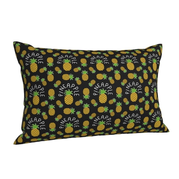 Salouo Pineapple Pattern Pillow Cases,1PC Pillow Covers with Envelope Closure Decorative Pillow Case for Bed Couch,Pillows Not Included-16"x24"