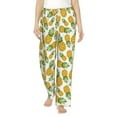 thumbnail image 1 of Salouo Pineapple Print Women's Pajama Pants Casual Loose Sweatpants PJs Flowy Pants Drawstring Palazzo for Women Wide Leg Pants Lounge Pajama -XX-Large, 1 of 8