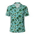 thumbnail image 1 of Salouo Pineapple Sea Turtle for Men's Short Sleeve Polo Shirts,Polo Shirts for Men Performance Short Sleeve Golf Shirt Athletic Casual Collared T-Shirt-XX-Large, 1 of 8