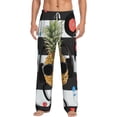 thumbnail image 1 of Salouo Pineapple With Black Glasses Print Pajama Pants for Men, Lounge Pants Elastic Waistband Casual Men's sleepwear Loungewear Sleep Pajama Pant -Medium, 1 of 7