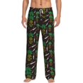 thumbnail image 1 of Salouo Pineapples Print Pajama Pants for Men, Lounge Pants Elastic Waistband Casual Men's sleepwear Loungewear Sleep Pajama Pant -Large, 1 of 7