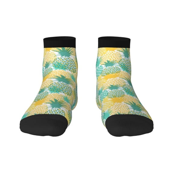 Salouo Pineapples1 Pattern Unisex Middle Tube Socks,Middle-Finger Knee High Socks Over The Calf Tube Stocking Crew Stockings for Women and Men Tube Socks
