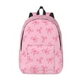 thumbnail image 1 of Salouo Pink Bows for Travel Backpack for Men Women,Casual Laptop Backpack Daypack Business Work Bag for Travel、Hiking、Weekend -Small, 1 of 5