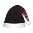 thumbnail image 1 of Salouo Pink Glitter Sparkles A for Christmas Hat for Kids Xmas Holiday Hat Santa Hat for Boys & Girls Festive Headwear Accessories Fit for Christmas/ New Year/Holiday/Party, 1 of 6