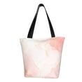 thumbnail image 1 of Salouo Pink Marble for Shoppers Tote for Women Foldable Handbags with Big Capacity Casual One-Shoulder Shopping Bag Hobo Bags Fit for Office/Shopping/Park, 1 of 6