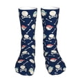 thumbnail image 1 of Salouo Pirate Skulls 1 Pattern Fun Novelty Crew Socks,Casual Athletic Socks Neutral Socks, 1 of 7